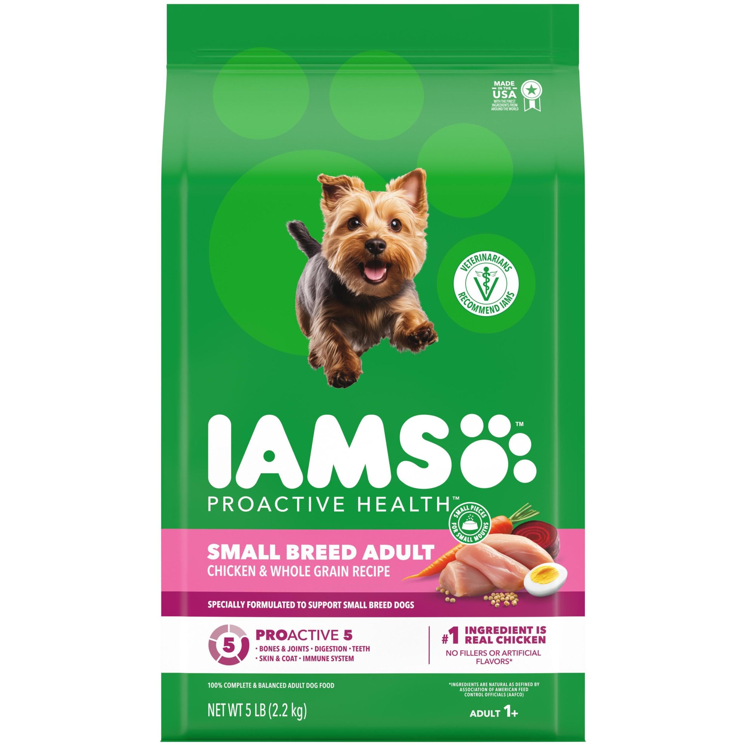 IAMS Proactive Health para perro pequeño con pollo, bolsa de comida diaria