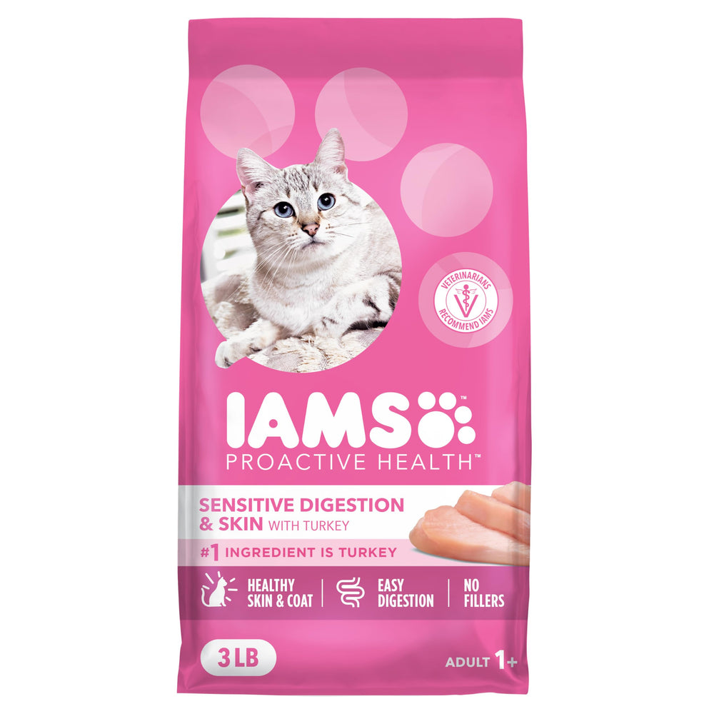 IAMS Proactive Health digestión sensible con pavo, apoya digestión equilibrada.