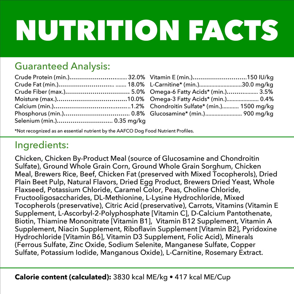 Contenido nutricional y conservación para IAMS Proactive Health