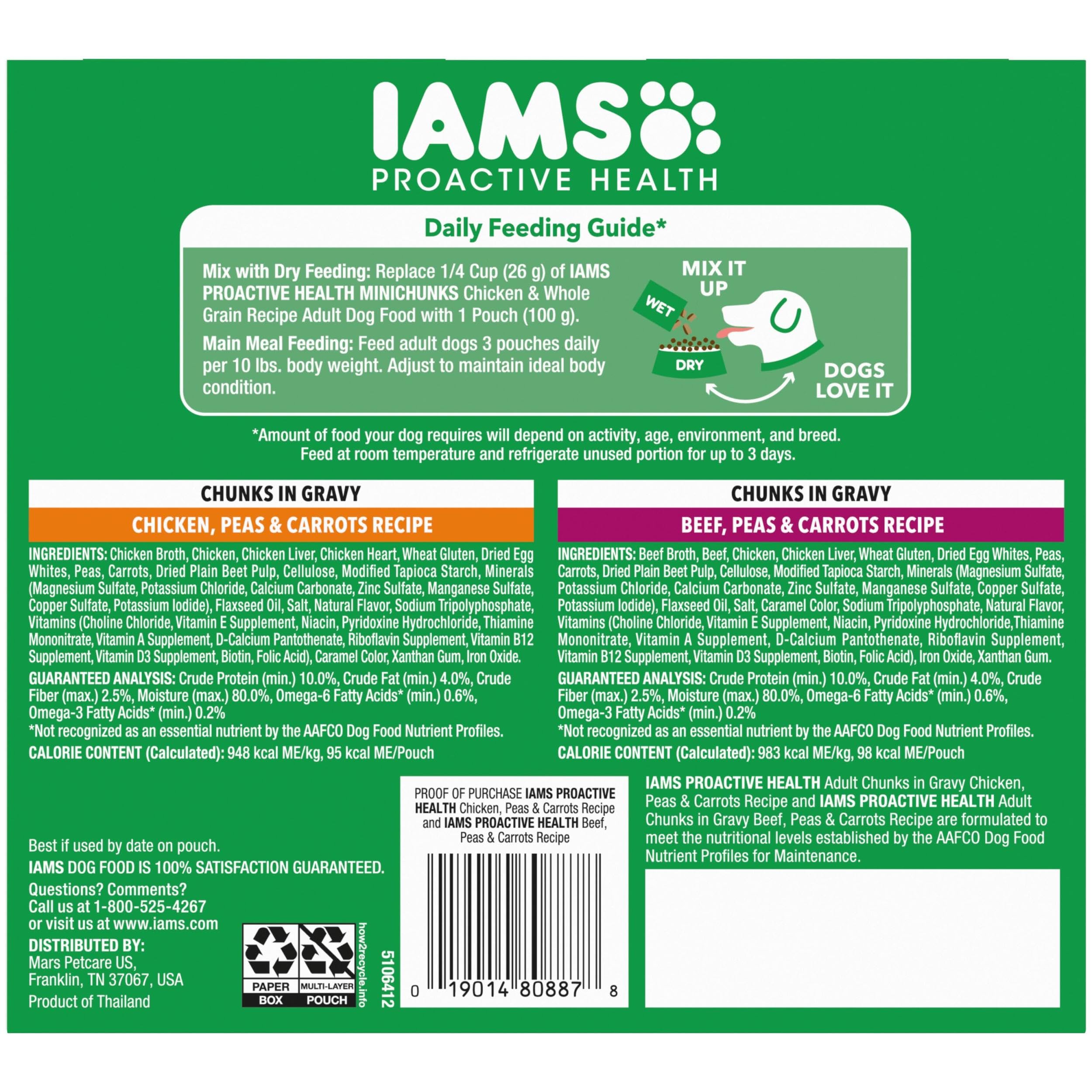 Pack de dos unidades de IAMS Proactive Health, opción práctica y conveniente.
