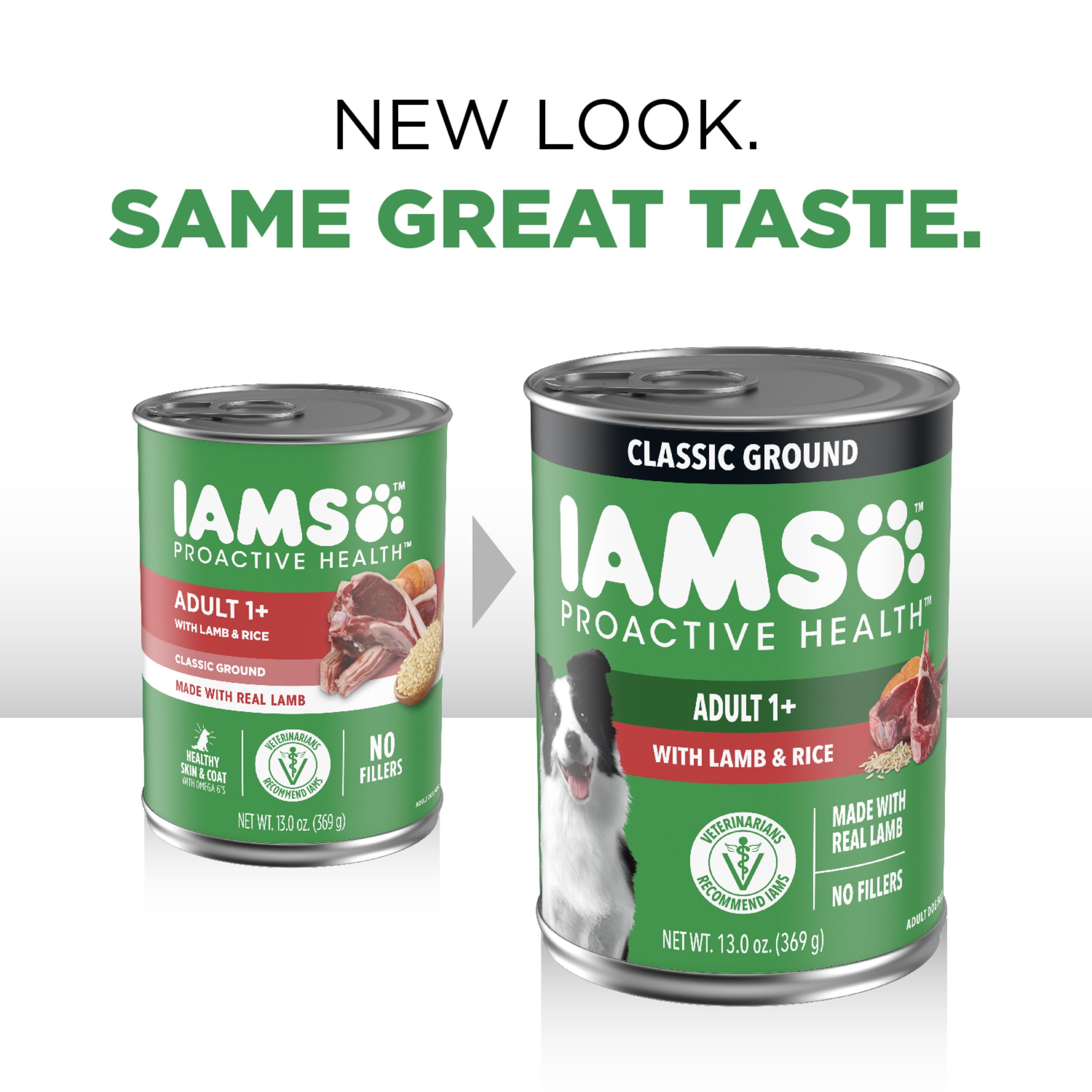 IAMS Proactive Health: lata cordero-trozos, sabor sabroso y fácil de digerir.