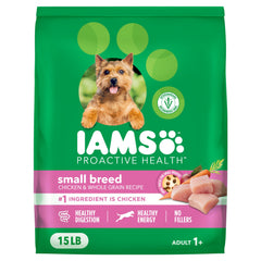IAMS Proactive Health para perros pequeños, croquetas de pollo para energía diaria