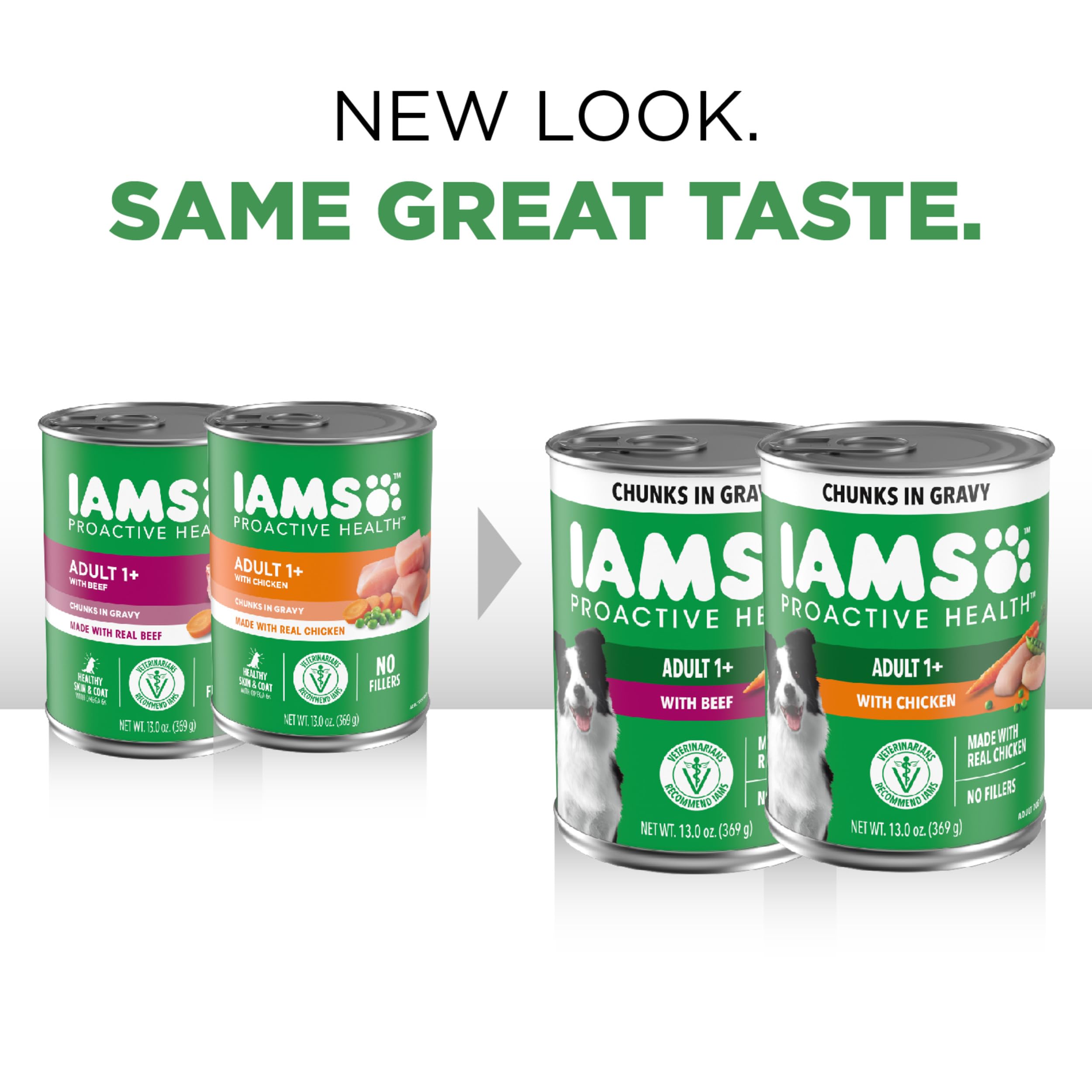 IAMS Proactive Health textura cremosa en lata: experiencia de sabor suave.