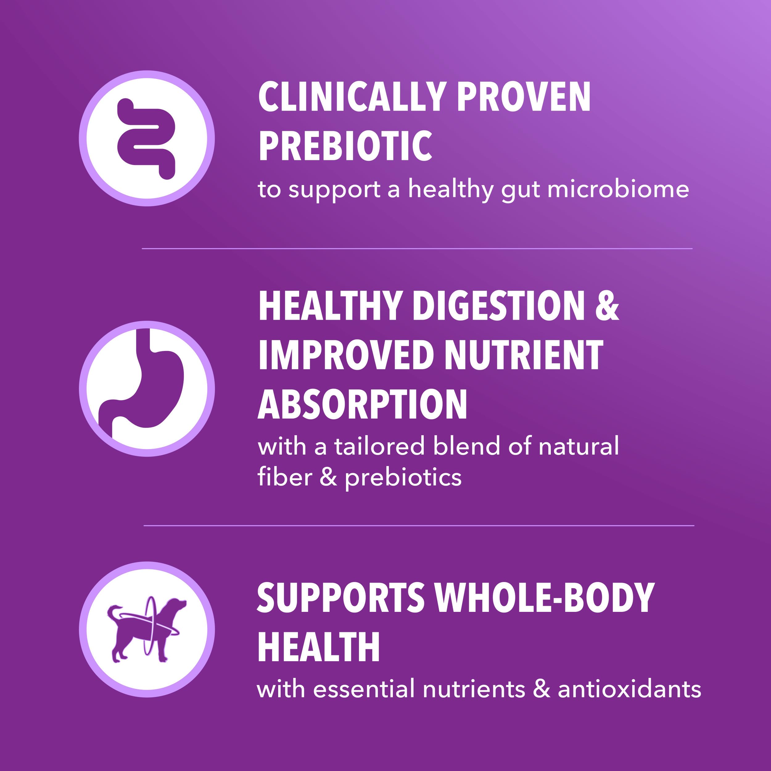 Fórmula IAMS Salud Avanzada sin rellenos ni sabores artificiales, para una dieta limpia.