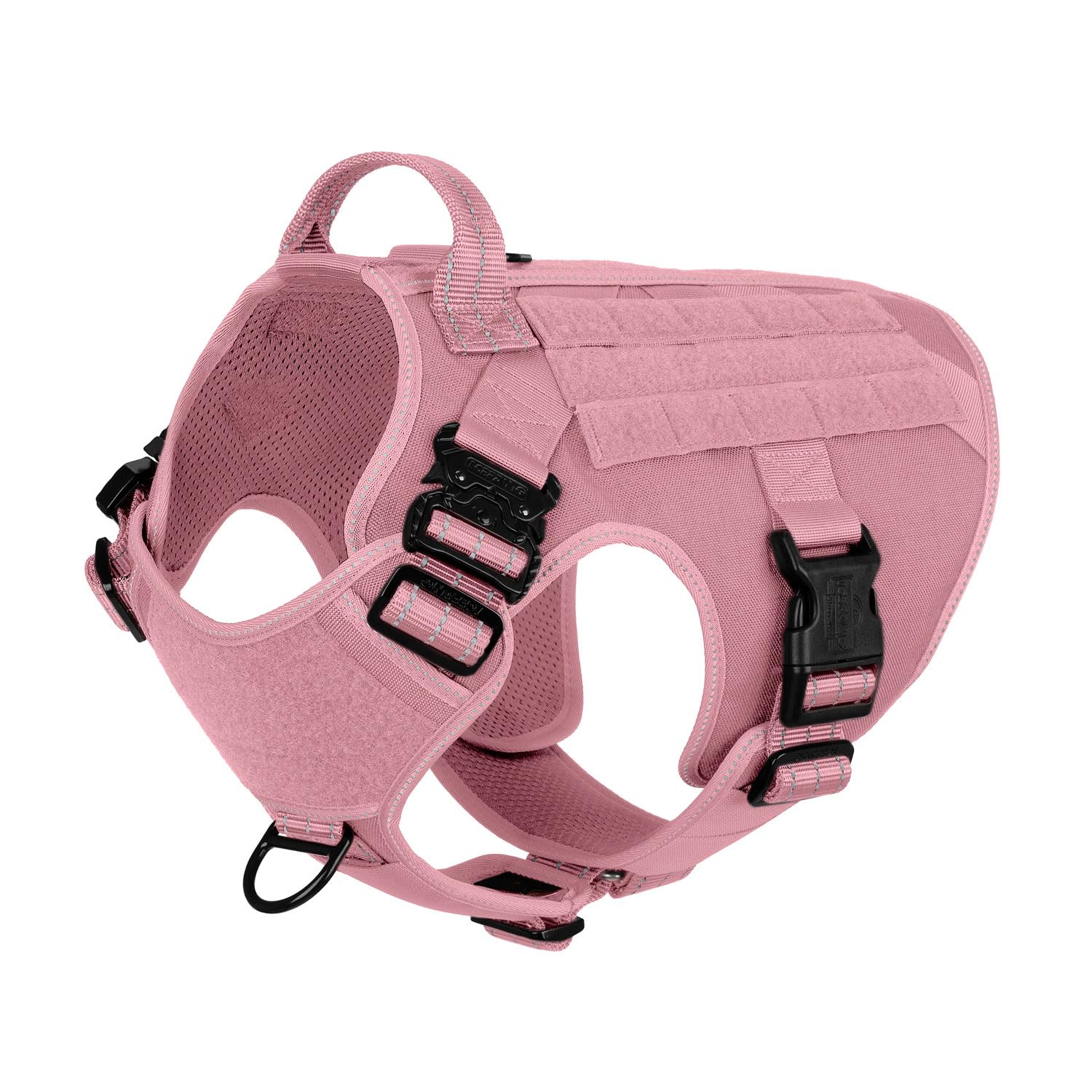 ICEFANG arnés táctico para perro grande con hebillas metálicas, ajuste seguro.