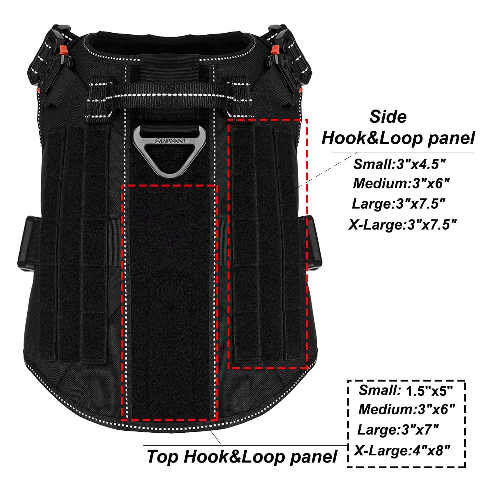 Arnés ICEFANG con MOLLE para llevar accesorios en entrenamientos.