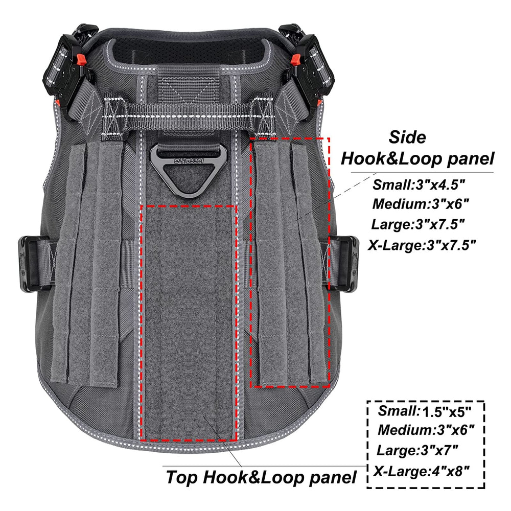Panel frontal y parches intercambiables ICEFANG para personalizar apariencia y visibilidad.