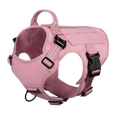 Arnés ICEFANG rosa mediano con asa para control cercano y seguridad