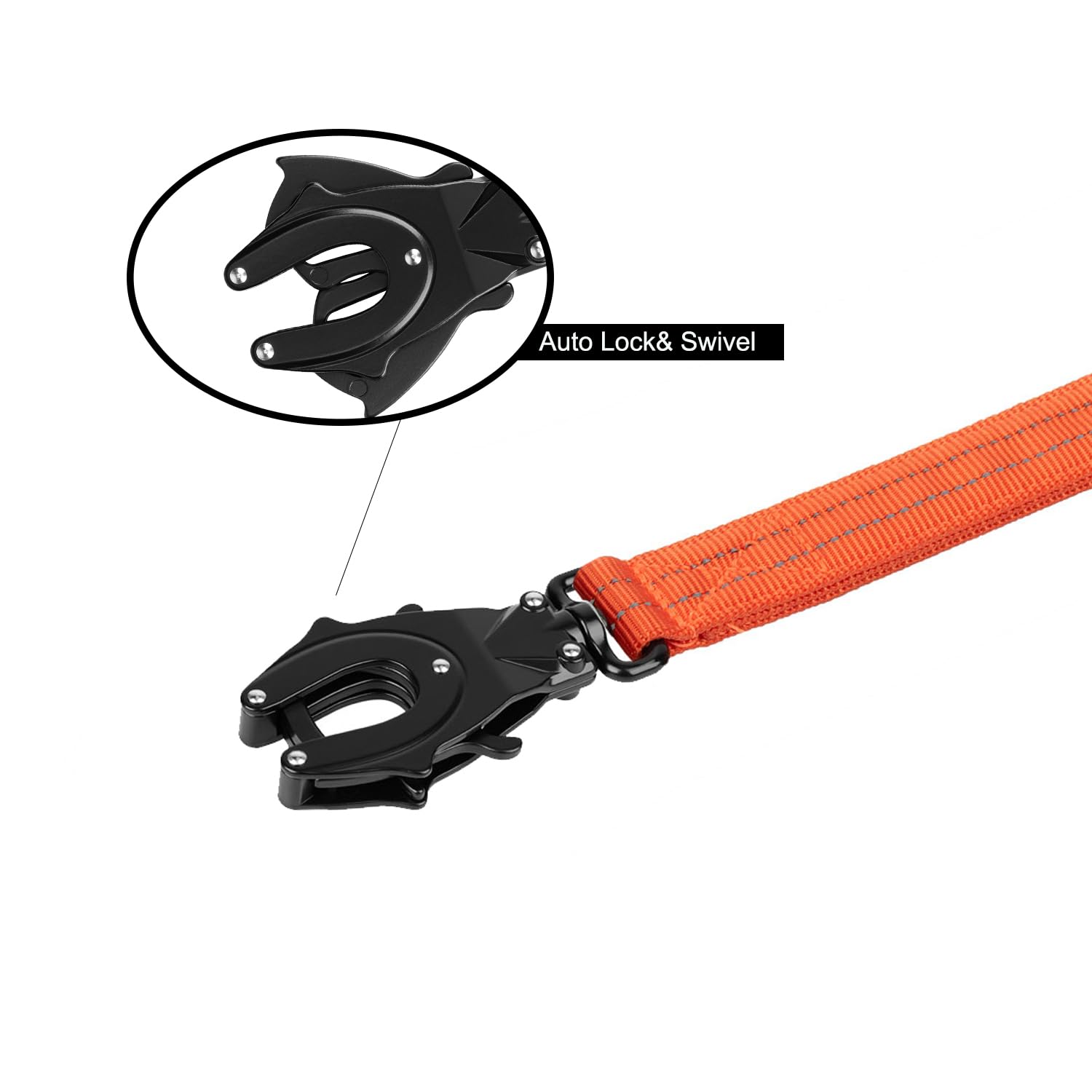 ICEFANG correa con mango trasero ergonómico para caminatas diarias.