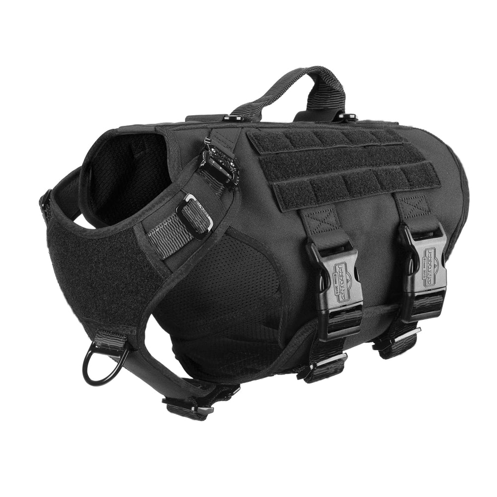 ICEFANG GN3 arnés táctico para perro con 6 hebillas y control seguro.
