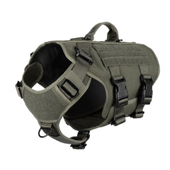 Icefang GN3 arnés táctico para perro, vista frontal para paseos diarios.