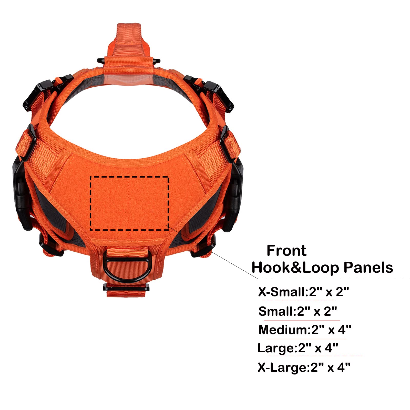 Arnés ICEFANG GN3 con panel de velcro para identificación rápida y parches.