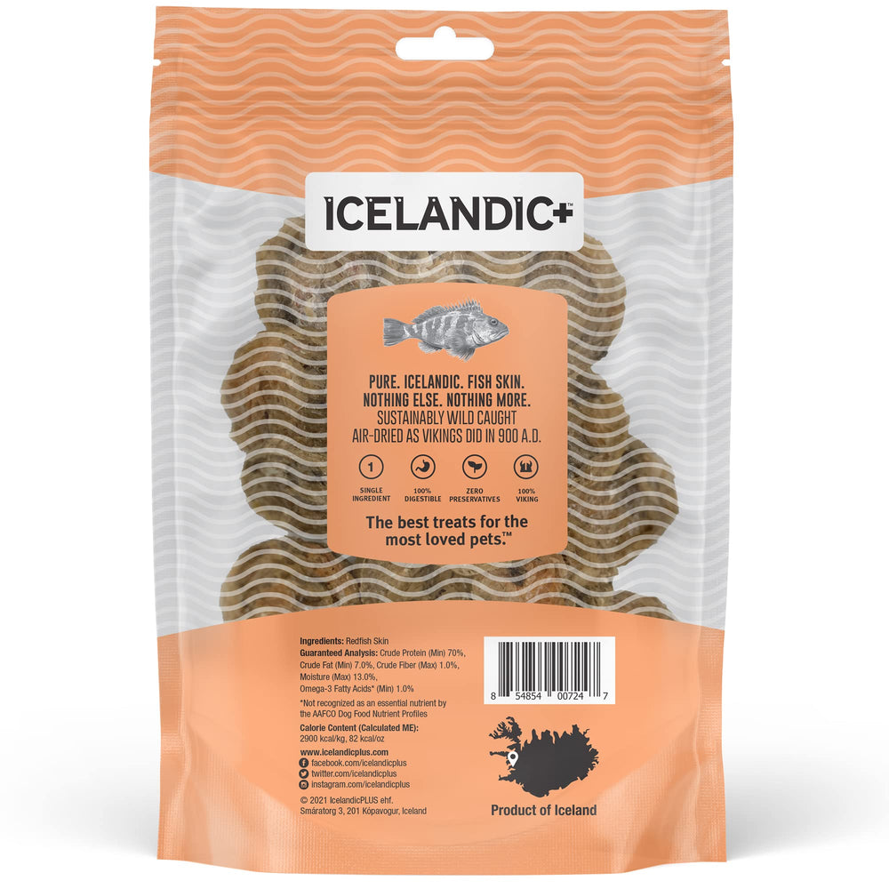 Snack 100% natural Icelandic+ sin aditivos para perros.
