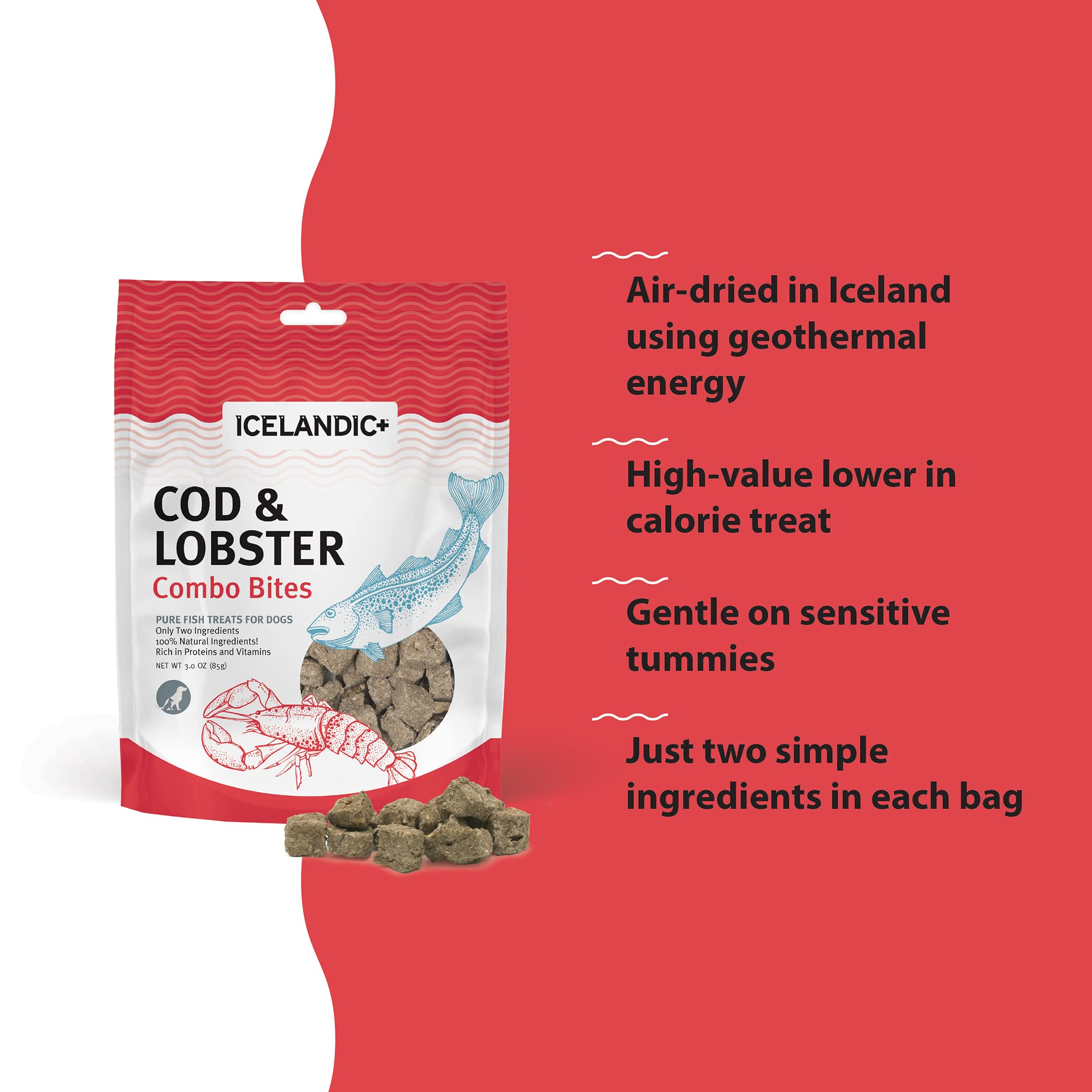 Icelandic+ Secado al aire al estilo vikingo, snack 100% natural.