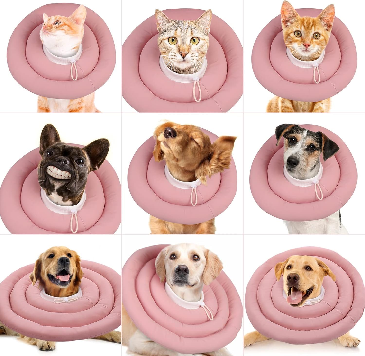 IDOMIK opciones de tamaño rosa, apto para perros y gatos de distintas razas