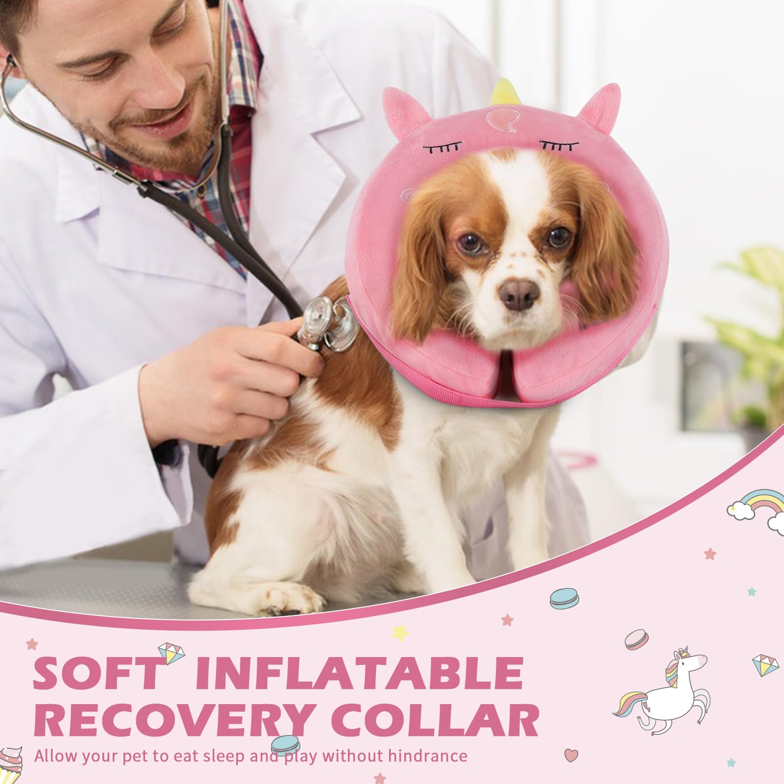 IEUUMLER diseño lindo para mascotas durante la recuperación