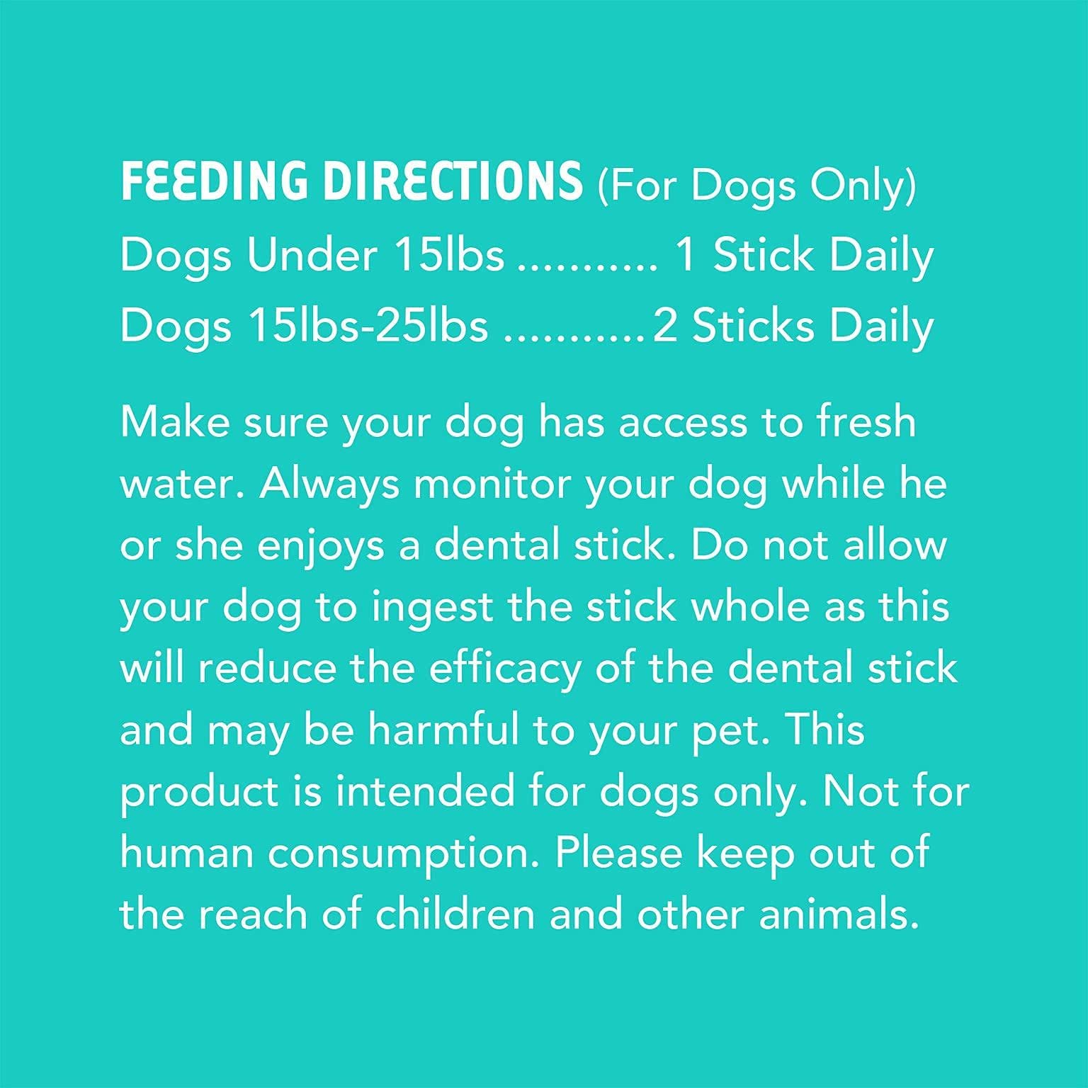 iHeartDogs Brushy Sticks tamaño mini para dosis diarias.