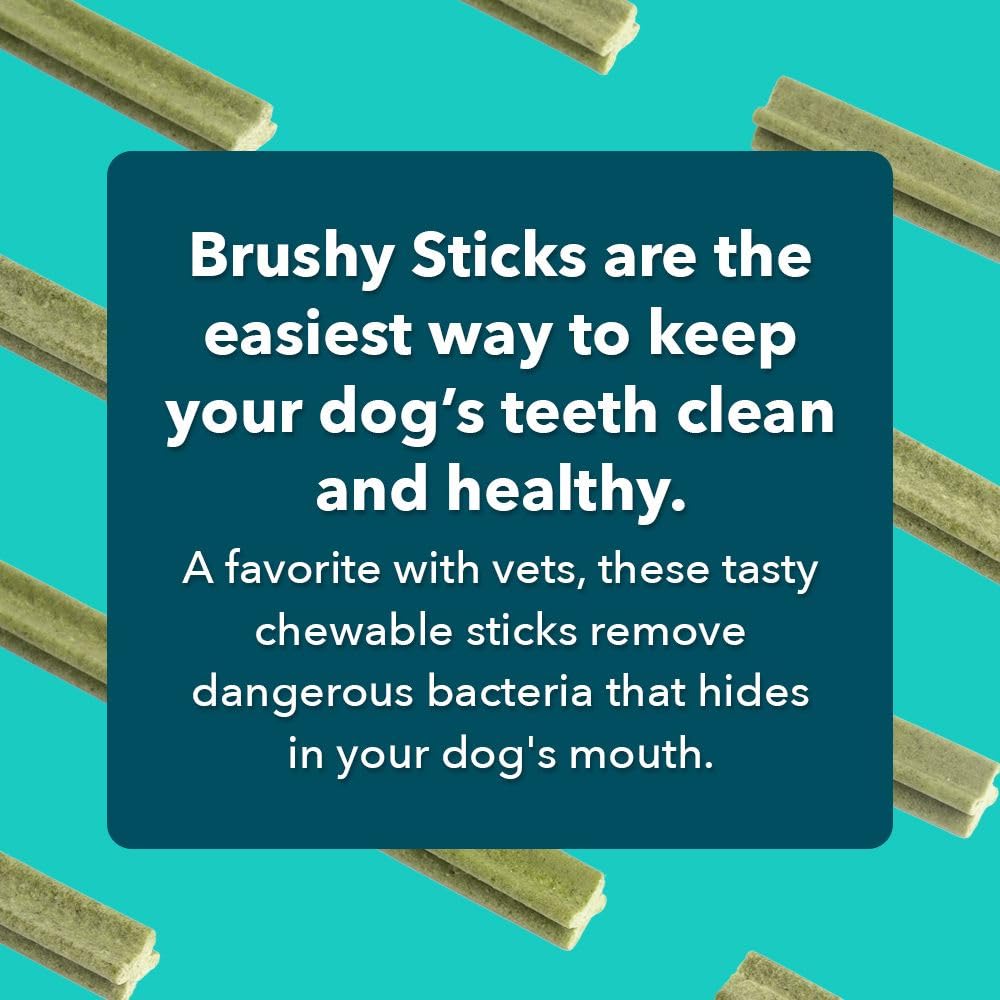 iHeartDogs Brushy Sticks textura gruesa que masajea encías.