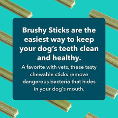 iHeartDogs Brushy Sticks textura gruesa que masajea encías.