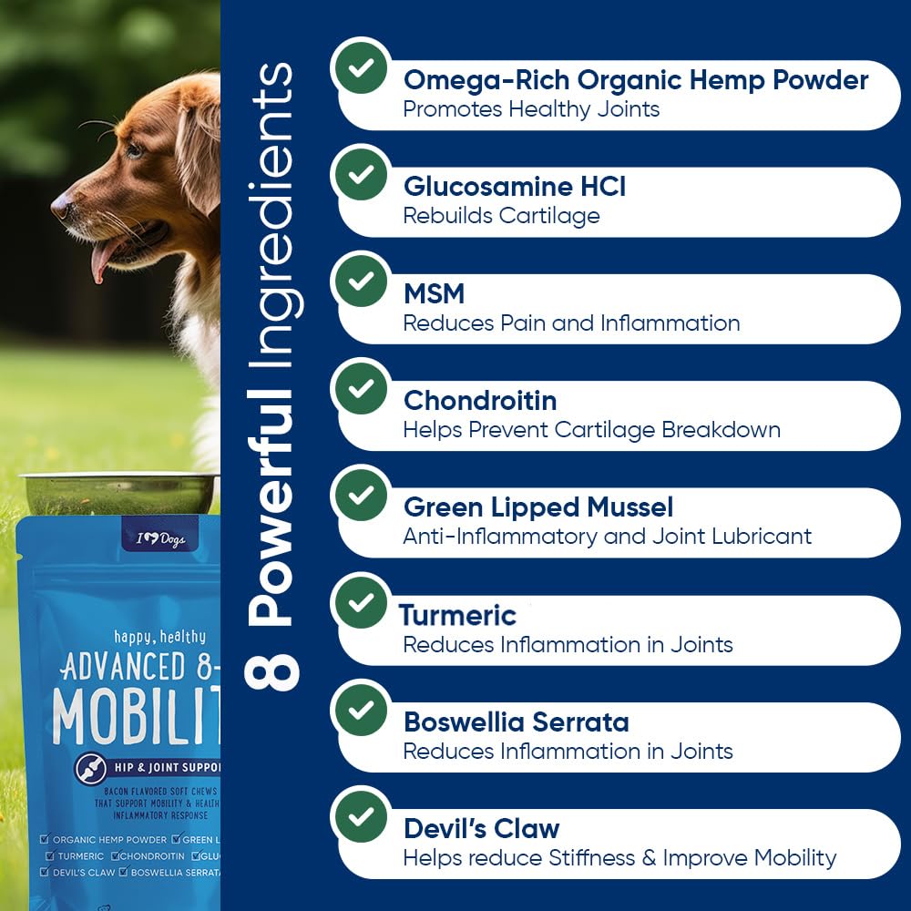 iheartdogs etiqueta del producto con información clara de ingredientes.