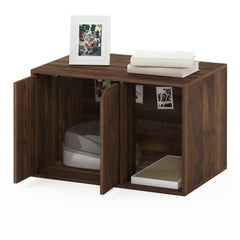 Furinno Peli Small Litter Box Enclosure – Columbia Walnut