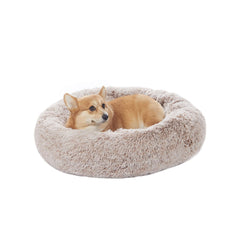Bedfolks Cama para Perro Donut – frente: diseño envolvente para descanso cómodo.