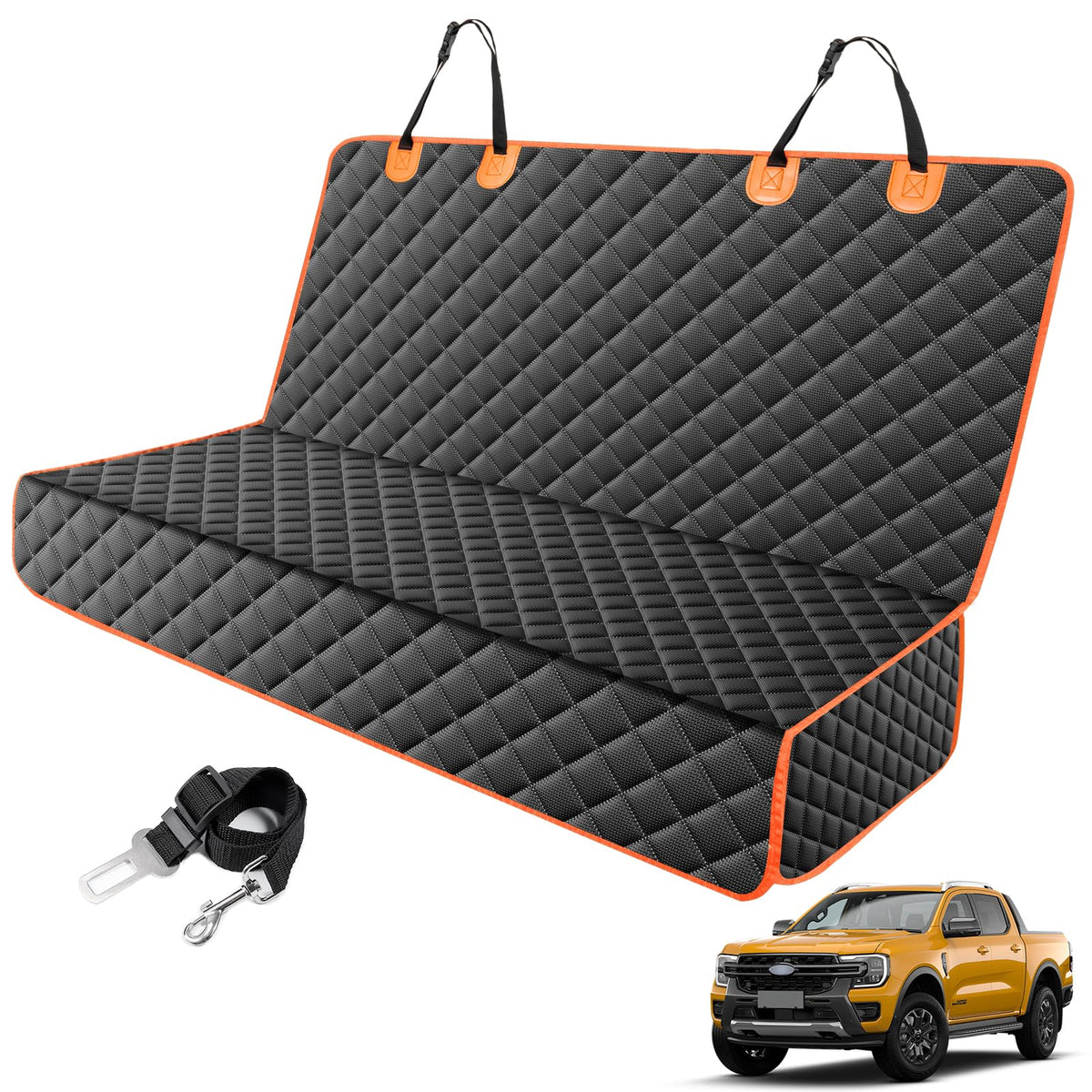 MIXJOY Truck Back Seat Cover for Dogs – Waterproof, Nonslip Pet Seat Cover for Trucks