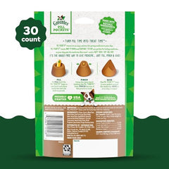 Greenies bolsitas para pastillas, relleno mantequilla cacahuate, sabor apetitoso