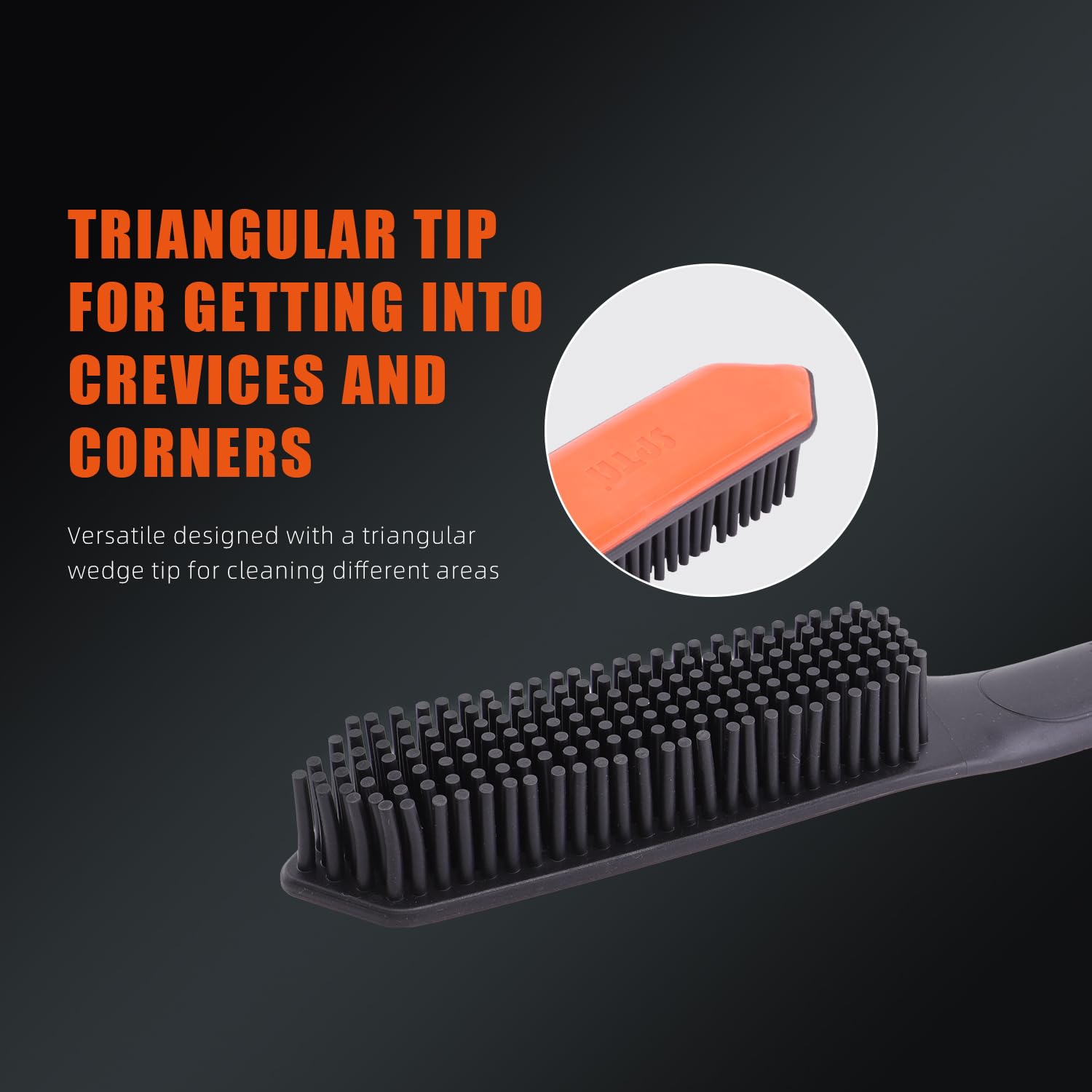 SPTA Cepillo para Pelo de Mascota – 2 Piezas, Punta Triangular, Cerdas de Goma, Diseño Sin Metal, Mango Ergonómico