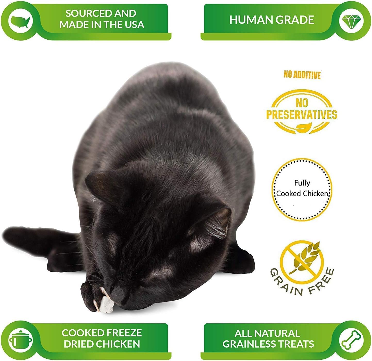 Life Essentials By Cat-Man-Doo - Snacks de Pollo Liofilizado para Perros y Gatos, 56 g