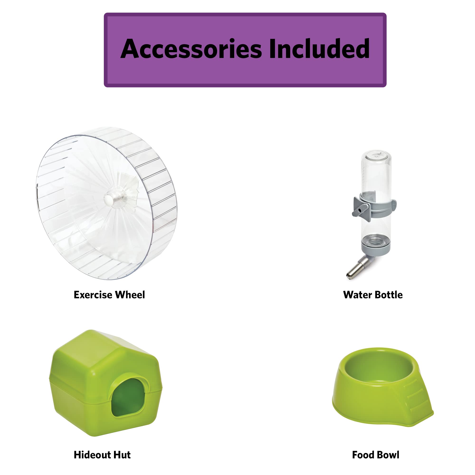 MidWest Homes for Pets XXL Hamster Nation — Jaula XXL para Hámsteres con Espacio Amplio y Accesorios