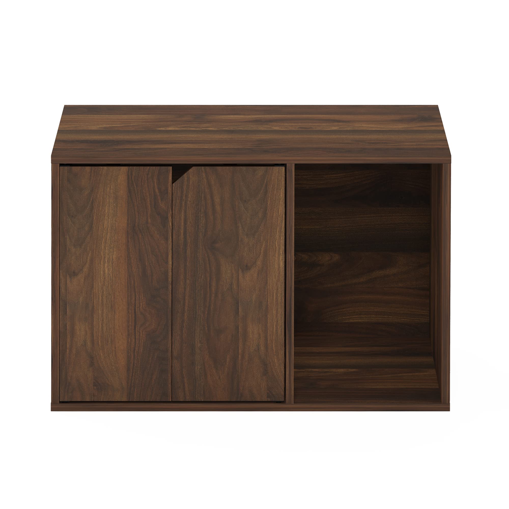 Furinno Peli Small Litter Box Enclosure – Columbia Walnut
