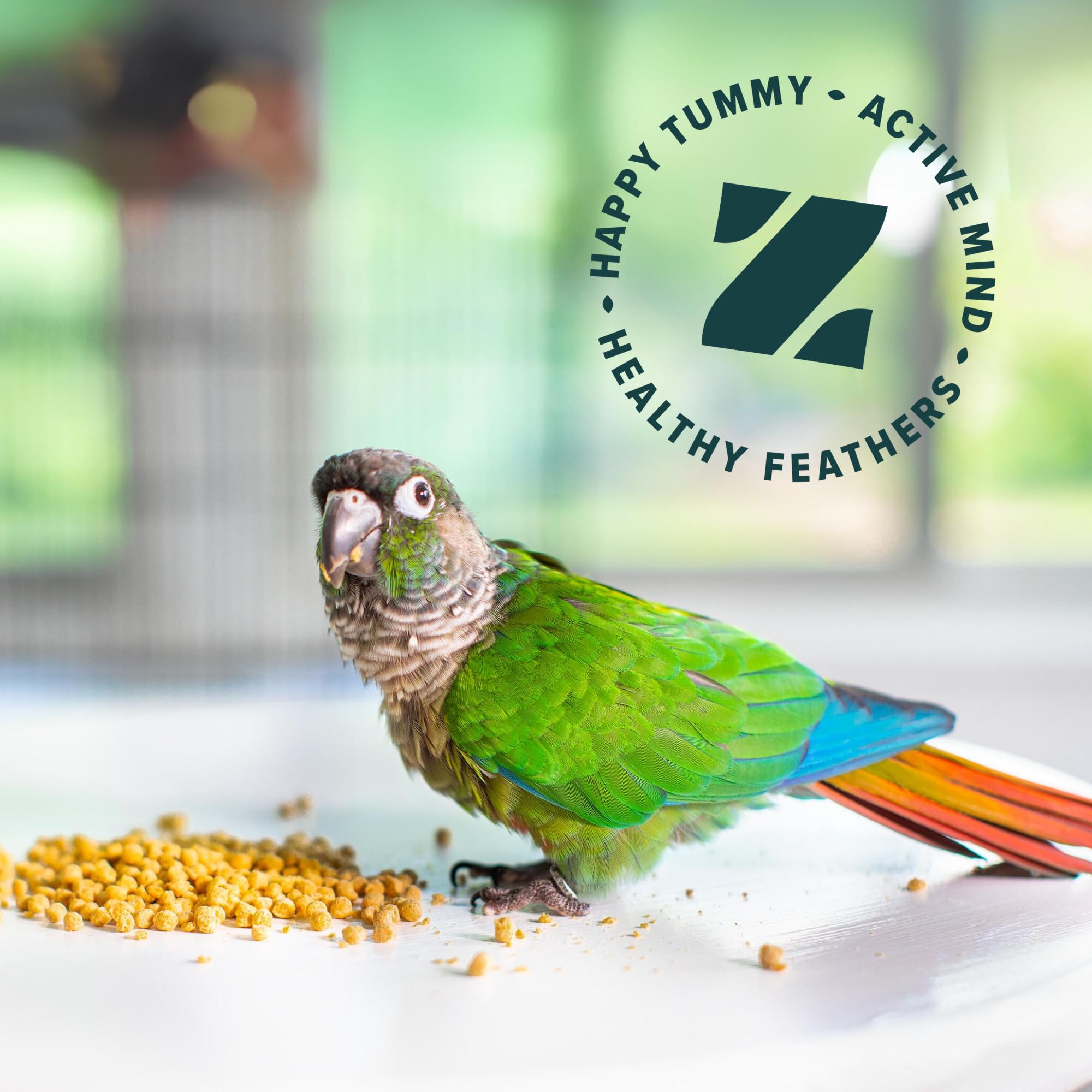 ZuPreem Natural Alimento para aves grandes: Amazones, cacatúas y guacamayos | Bolsa de 3 libras | Hecho en EEUU