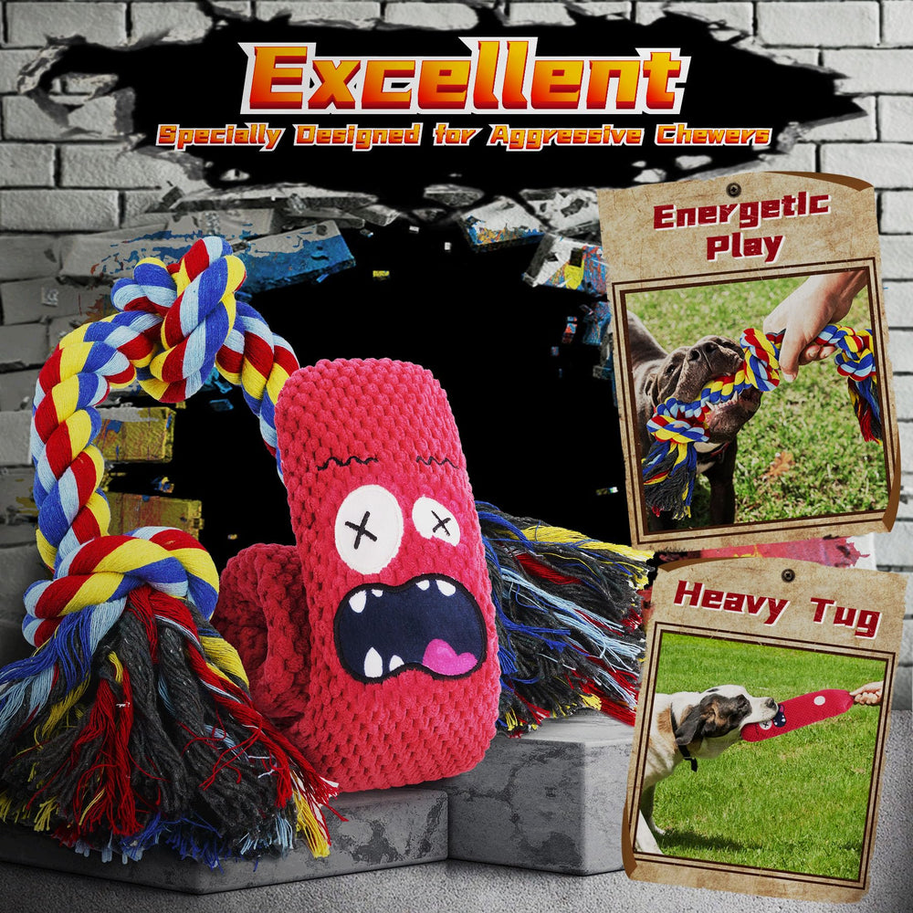 IMMADBUNY cuerda con nudo para tirar y juego interactivo.