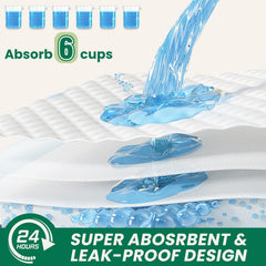 Almohadilla IMMCUTE con seis capas de absorción para mayor protección diaria.