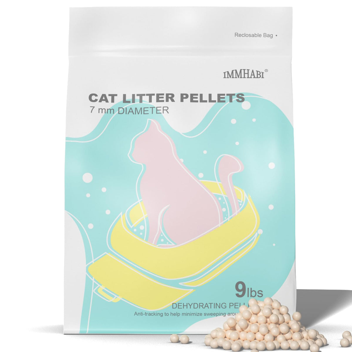 IMMHABI pellets 7mm para sistema dual: reduce el arrastre de arena.