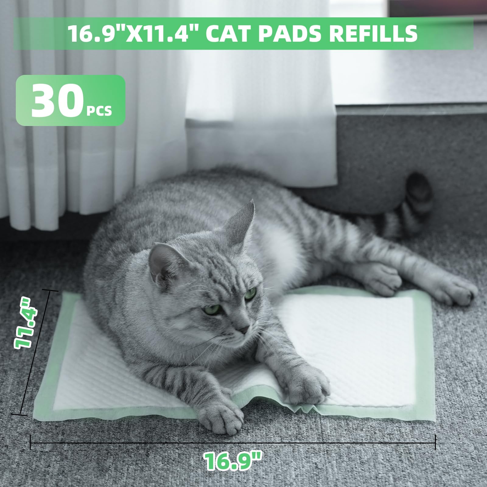 Almohadilla IMMCUTE para gatos con aroma a limón, ayuda a controlar olores.