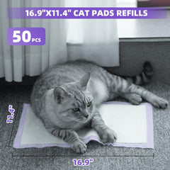 IMMCUTE almohadillas para gatos, seis capas absorbentes, mejor retienen líquidos
