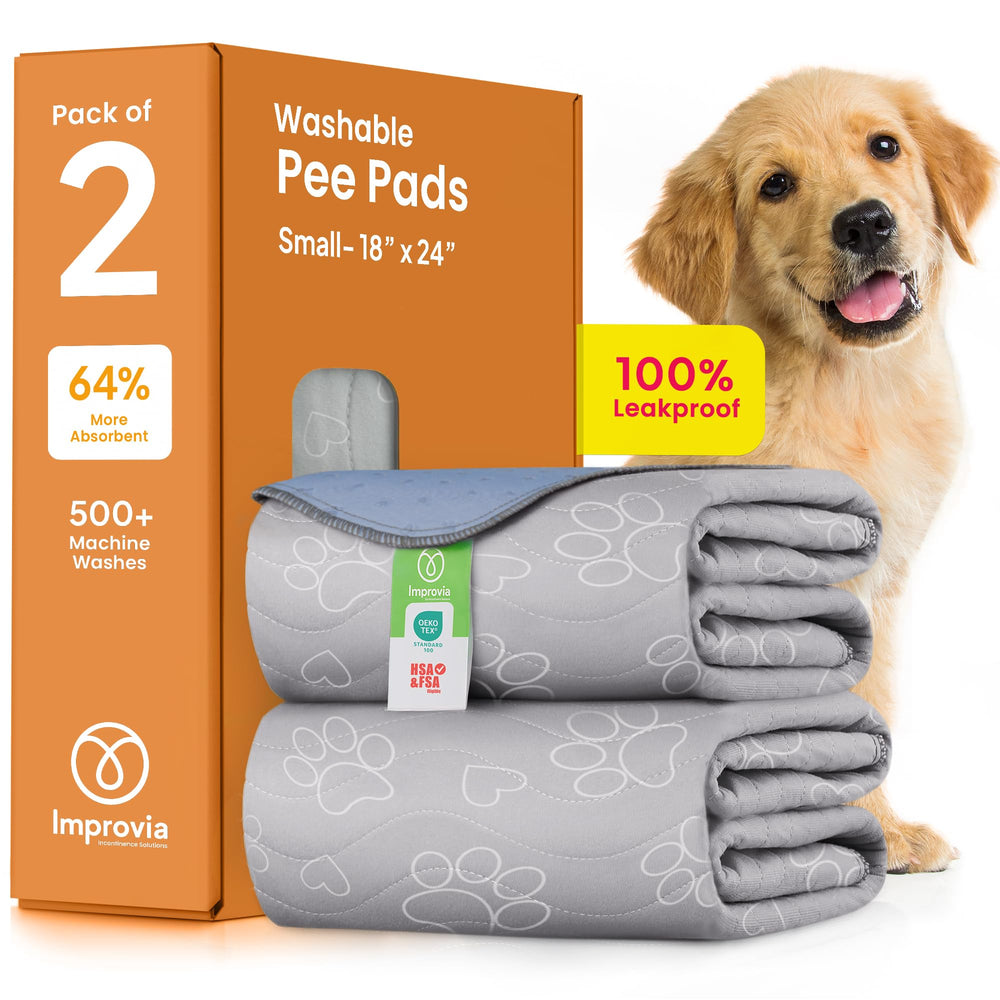 IMPROVIA almohadilla reutilizable para cachorros, enfoque en entrenamiento y protección de suelos.