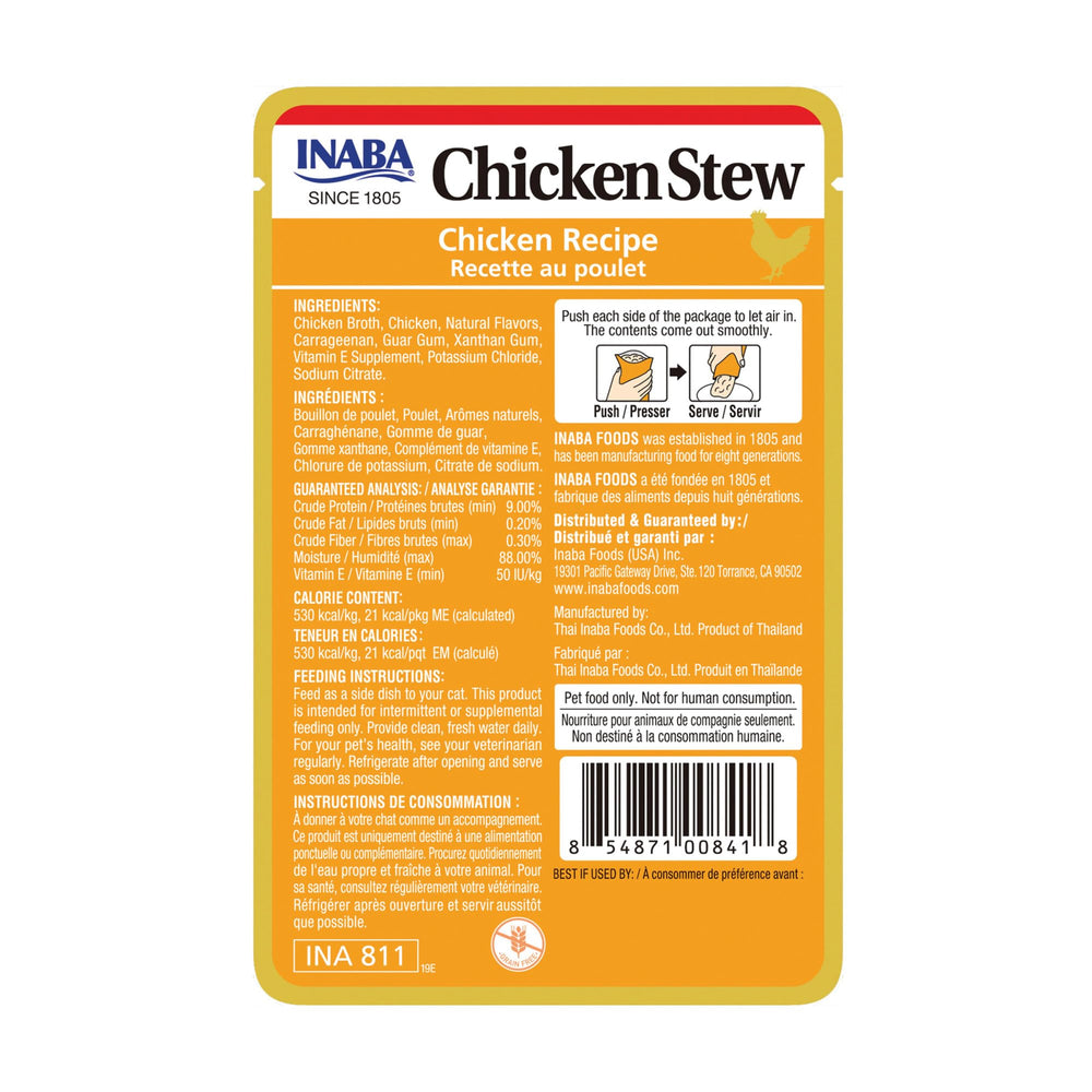 INABA guiso de pollo: ideal para variar la dieta diaria