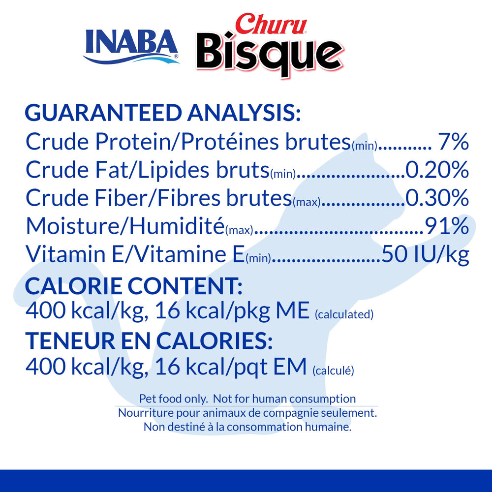 INABA Churu Bisque, acompañante sabroso para la comida de tu gato.