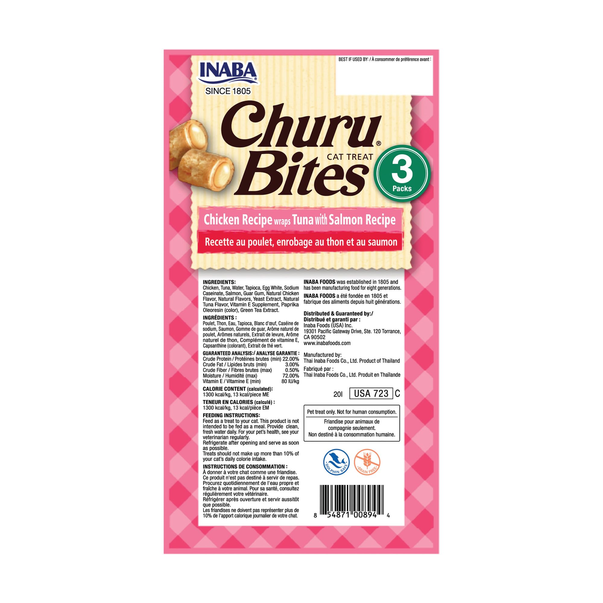 INABA Churu Bites: ideal para ocultar píldoras en un snack cremoso