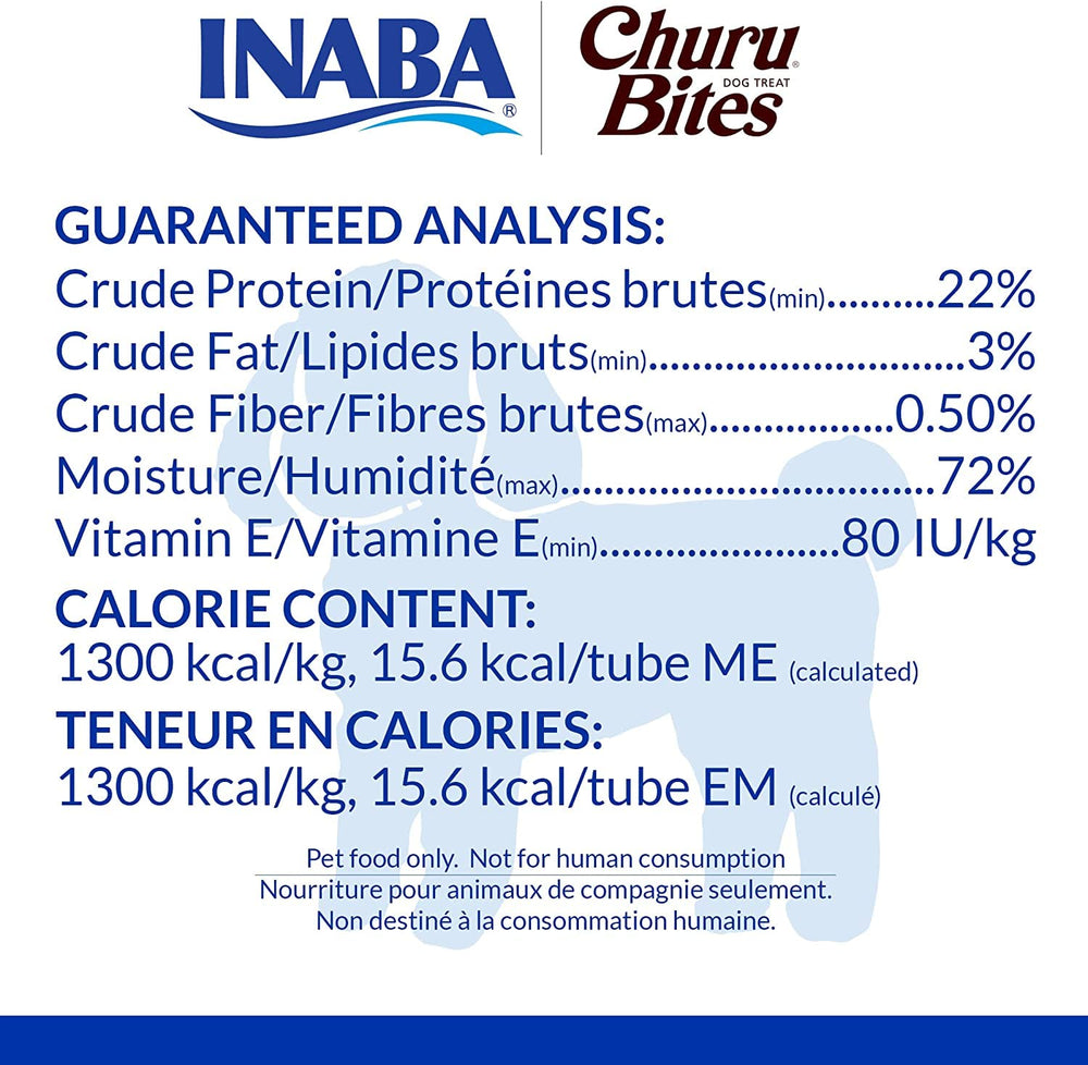 INABA Churu Bites: variedad de sabores pollo, atún, queso y salmón