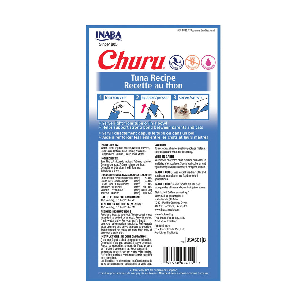 INABA Churu con taurina y antioxidantes: apoyo para ojos y salud general.