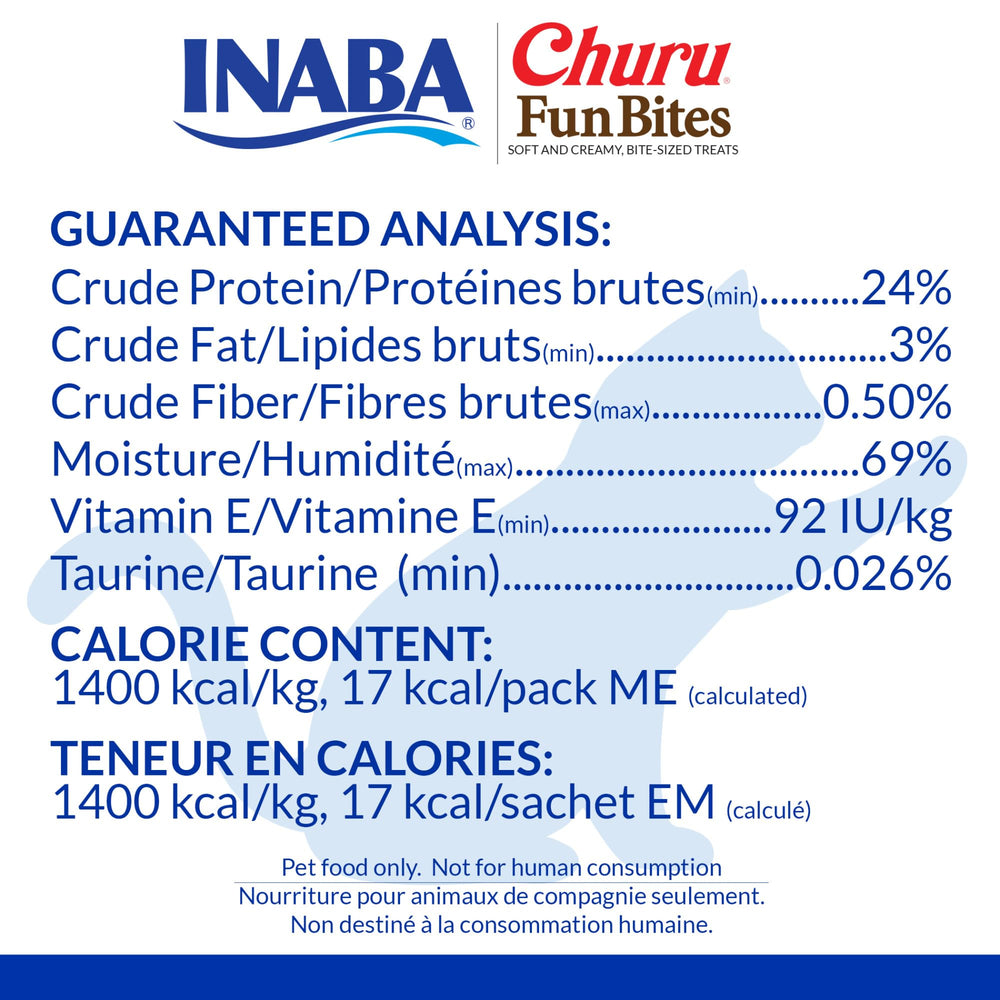 Churu Fun Bites de INABA, centro cremoso que facilita ofrecer snacks.
