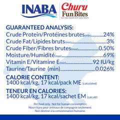 INABA Churu Fun Bites atún y pollo en envoltorio práctico para snacking