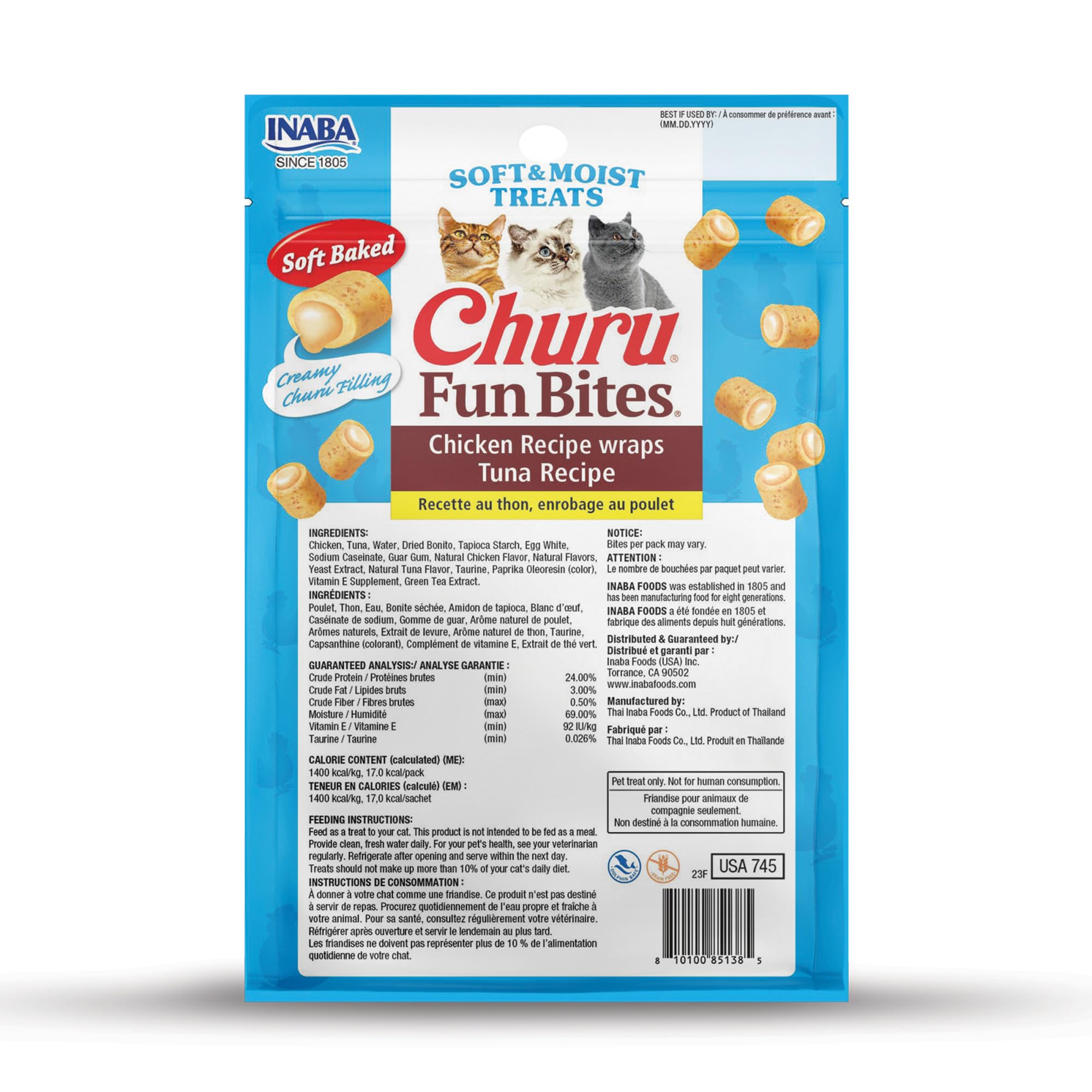 INABA Churu Fun Bites directo de la mano para tu gato