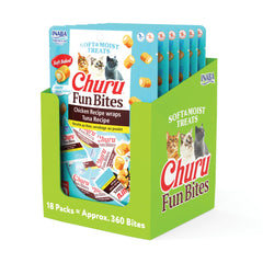 INABA Churu Fun Bites en empaque tetra para frescura entre porciones