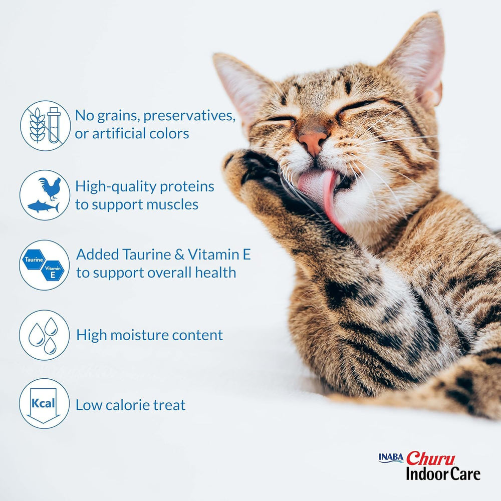 INABA Churu Gato Taurina y Vitamina E para la salud general.