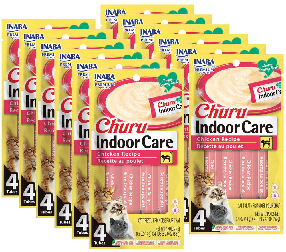 INABA Churu puré cremoso para control de bolas de pelo en gatos